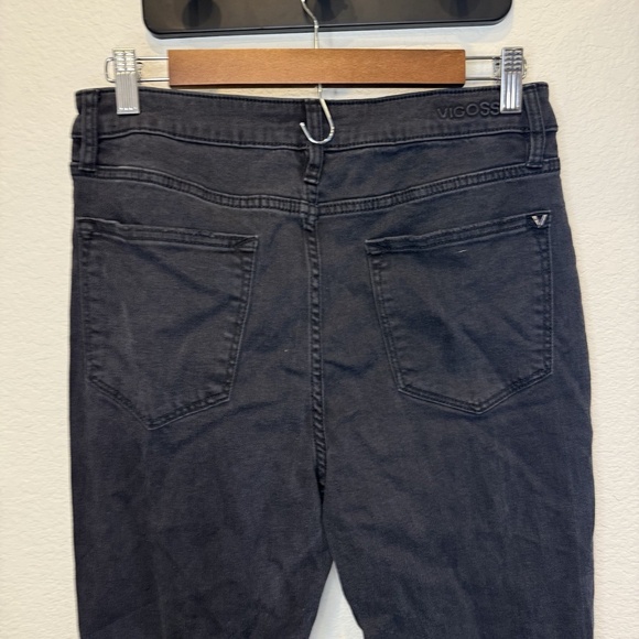 Share VIGOSS ACE STRAIGHT BLACK JEAN PANT SIZE 30 HIGH RISE STRAIGHT LEG Black - Picture 10 of 13